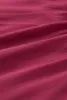 Красное вырезанное кружевное лоскутное отверстие с коротким рукавом топ 2023 Горячий новый J7TO#