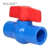 Urządzenia do podlewania Muciakie 20/25/32/40/50/63 mm rzędny zawór kulkowy PVC Zakres t ręcznie tapt woda złącze rur hydraulicznych Irrigati