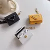 Luxury PD Business Earphone Simple Gold Triangle Hardware Case For AirPods Pro 2 Air Pods 3 2 1 Cover Phone Accessory Bag 86765