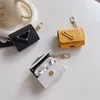 Luxury PD Business Earphone Simple Gold Triangle Hardware Case för AirPods Pro 2 Air Pods 3 2 1 Cover Phone Tillbehörsväska 86765