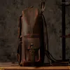 Backpack AETOO Handmade Crazy Horse Leather Men's Retro Travel First Layer Large Capacity Computer Bri