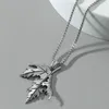 Chains Street Pendant Leaf Necklace Maple Hip-Hop Fashion Men's Necklaces & Pendants Long For Women