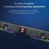 Computerluidsprekers Redragon GS570 DarkNets ondersteunen Bluetooth Wireless Aux 3.5 Surround RGB -luidsprekers Kolom Sound Bar voor computer PC -luidsprekers 230518