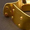 Chokers uddein vintage uttalande choker halsband hänge guld färg läder afrikanska smycken för kvinnor vridmoment maxi halsband set 230518