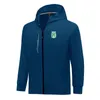 Atletico Nacional hommes vestes automne manteau chaud loisirs en plein air jogging sweat à capuche fermeture éclair complète à manches longues veste de sport décontractée