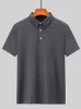 Polos masculinos de verão masculino camisa polo respirável spandex spandex de manga curta clássica polos sólidos homens golfe camisa camisa plus size 8xl 230518