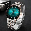 Wristwatches LIGE Mens Watches Fashion Top Business Waterproof Automatic Mechanical Watch Full Steel Military Clock Box