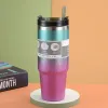 UPS 20oz 30oz Diamond Paint Ice Bar Cup Stainless Steel Cup Car Travel Insulation Cold Coffee Cup Kettle