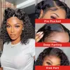 Lace Wigs 13x6 HD Lace Front Human Hair Wigs Water Wave Transparent Lace Wig Pre Plucked Bleached Knots Arabella T Part Wig Remy Bob Wig 230517