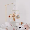 Grzechotki komórkowe pozwala narodzić się na mobilne zabawki 012 miesięcy Rainbow Tassel Crib Bell Bell Toddler Carousel Baby Musical Prezenty 230518