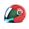 Мотоциклетные шлемы ABS Материал шлем мужчина и женщины летние полуобушенные легкие унисекс наполовину защищены