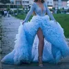 Jupes magnifique à plusieurs niveaux Style haute couture Jupe Femme longue jupe en Tulle pour faire la fête Femme personnalisé Maxi longueur de plancher