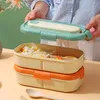 Dinnerware Sets 1200ml Lunch Box Sturdy School Kids Container Storage Lightweight Bento