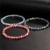 STRAND FASOM FACETTED Moonstone kralen Bangle Shining Stone Chakra Crystal kralen armbanden sieraden voor mannen vrouwen feest verjaardagscadeaus