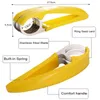 Taglierina per banane in acciaio inossidabile Frutta Verdura Affettatrice per salsicce Insalata Gelati Utensili da cucina Accessori da cucina Gadget YFA1938