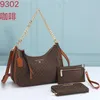 2023 NIEUWE ARVAS 3 -delige set topkwaliteit beroemde merk dames ontwerper schoudertas lederen ketting tas dames handtas crossbody tas Michael ss kor tassen 9302