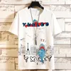 メンズTシャツプラスサイズ4xl 5xl 6xl夏のビッグメンファッションTシャツ男性特大の衣服漫画プリント半袖Tシャツ7xl