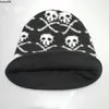 Beanie/Skull Caps Dragon Skull Hats för unisex kvinna man vinter stickad mössa mössor varmare sport skidhuv Kvinnlig hiphop skelettskallar mössa j230518