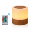 Veilleuses 7 couleurs télécommande lumière USB Rechargeable tactile lampe Portable Table de chevet bureau à intensité variable pour bébé