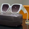 Designerskie okulary przeciwsłoneczne luksusowe okulary ochronne okulary przeciwsłoneczne UV380 alfabetowe okulary przeciwsłoneczne do jazdy podróże plażowe Modne pudełko na okulary przeciwsłoneczne bardzo dobre