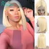 Lace Wigs 4x4 13x4 13x6 613 Blonde Bob Hair Wig Human Hair Lace Frontal Wig Brazilian Straight Bob Wig Lace Front Human Hair Wig for Women 230517