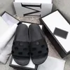 Nieuwste mannen vrouwen mode slippers luxe slides zomer platte slipper trendy lederen rubberen sandaal heren strand glijbaan Eur 35-48