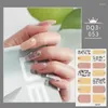 Nail Stickers Yellow And Red Blue Posts/1 Sheet Solid Patterned Nails Minimalist Design Colorful Designed Tape
