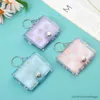 Keychains Pockets Small Photo Album Mini Photos Collect Book Creative Card Holder With Keychain Card Bag Holder