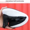 Chaussures de sécurité travail hommes bottes noires pour baskets indestructibles capuchon de protection en acier zapatos muje 23519
