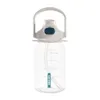 2023 Ny Xile Plastic Cup Portable stor kapacitet Sportkettle Tritan Hög temperaturbeständig anti-fallande dubbel dryck halmkopp