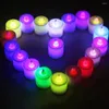 Nocne światła LED Flimeless Candle 12/24pcs Candles Lampa Bateria zasilana herbata wielokrotnego użytku do wystroju przyjęcia weselnego