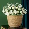 Decoratieve bloemen 1 boeket 25 kop kunstmatige bloem zijden daisy kerstdecoraties vaas voor huis bruiloft decoratie nep