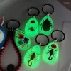 Keychains Resin Insect Keychain Luminous Scorpion Specimen Hanger Scenic Tourist Souvenirs Amber Trendy Sieraden
