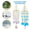 Dekoracje ogrodowe kryształowe wiatr wiszące okno pryzmaty Suncatcher Rainbow Maker Ornament Glass Jewelry wisiorek Dekoracja domu 230518