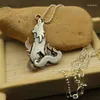 Pendentif Colliers 10pcs Mignon Loup Lovey Animaux Collier Stéréoscopique Fille Bijoux