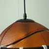 Lampade a sospensione Novel Basketball Lights Ristorante Studio Soggiorno Lampadario LED Lampada a sospensione per bambini