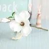 Dekorative Blumen, weiße künstliche Magnolien-Blumenzweige, Zimmer, Zuhause, Büro, Garten, Dekoration, Hochzeit, Blumenarrangement, Materialien, Po-Requisiten