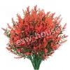 Decoratieve bloemen kransen kunstmatige lavendel plant wit roze paars groen plastic nep groene huizen tuindecoratie dhhgg