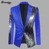 Herrenanzüge-Blazer HOO Farblich passender Freizeitblazer für Herren, modisches Host-Performance-Paillettenkleid 230519