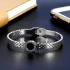 Armreif Marke Edelstahl Charme Manschette Armreifen Frauen Mädchen Twist Schmuck Klassische OL Hochzeit Öffnen PulseraBangle Kent22