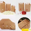 Rice paper Tea packaging cardboard paper bag weddings kraft paper Food Storage Standing Packing Bags