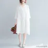 New Summer Maternity Dress Woman Casual Large Size Dress Pregnant Woman Large Size Dress