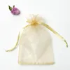 Gift Wrap Sheer Organza Jewelry Bags Assorted Color Mini Sachet Pouches For Party Christmas Festival