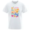 الزهور من كل نوع في أزهار الطباعة tshirts الرجال مضحك الإبداع تي قمصان القطن الصيف قمم الرسم فضفاضة