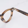 Zonnebrillen Frames Japanse Eyven 728 Vintage ronde schildpadglazen frame mannen tinten handvaartuigen 8,0 mm dikker acetaatmyopia -bril