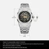 손목 시계 Feic Automatic Mechanical Luxury Watch Men 최고 브랜드 스테인리스 스틸 광화 방수 Feice Skeleton 019 230519