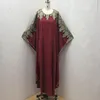 Ethnische Kleidung 2023 Muslimisches Kleid Frühling Herbst Mode Stickerei Perlen Frauen Kaftan Arabische Jilbab Abaya Islamische Maxi