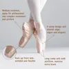 Танцевальная обувь красные балетные балетные туфли Satin Balleerail Ballet Shoes Girls Women Ballet Tance Wear Урок Урок