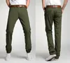 Herenbroek heren casual mode katoenen zak groot formaat rechte been lange man broek bodems kaki zwart leger groen 34 38