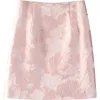 Faldas Falda de jacquard rosa para mujer Temperamento de verano para mujer Falda de cintura alta de una línea que muestra minifaldas delgadas Jupe Femme Faldas 230519